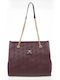 Verde Women's Bag Shoulder Burgundy