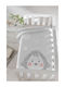 Piel SA Blanket Spanish Nursery Swaddling Blankets Velvet Gray 80x110cm