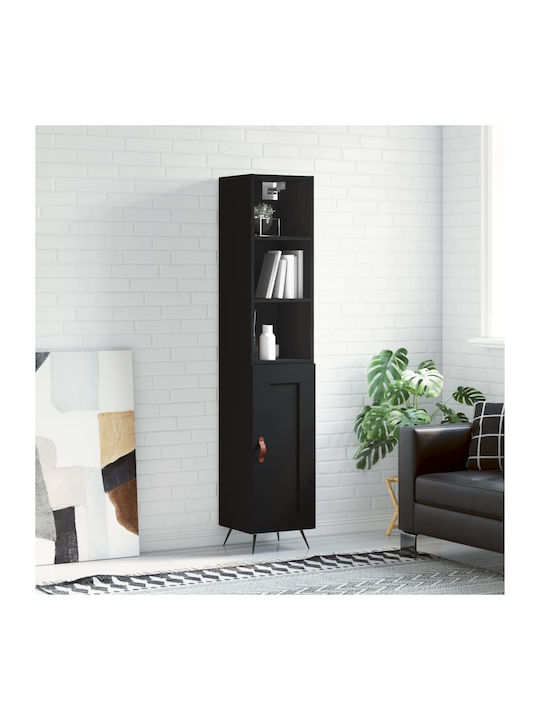 Cabinet pardoseală Negru 34.5x34x180cm