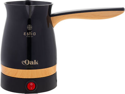 Estia Ηλεκτρικό Μπρίκι Oak 800w Με Αποσπώμενη Βάση 360° Μαύρο