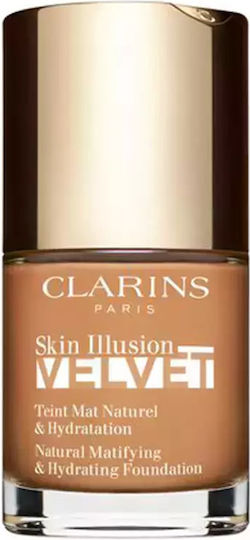 Clarins Skin Illusion Velvet Teint Mov/alb 113C Bej închis