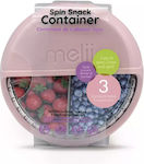 Melii Plastic Kids' Food Container 0.342lt Pink