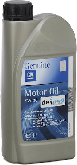 GM Dexos2 Συνθετικό Λάδι Αυτοκινήτου 5W-30 1lt