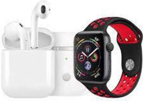T55 Pro Max + Δώρο Bluetooth Handsfree & 2 λουράκια Aluminium Smartwatch with Heart Rate Monitor (Red)