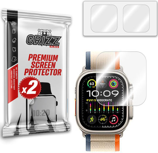 GrizzGlass Hybridglass Screen Protector for the Apple Watch Ultra 49mm 1pcs