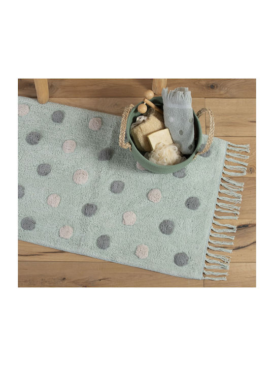 Nef-Nef Bath Mat Cotton Serendipity 034006 Green 50x80cm