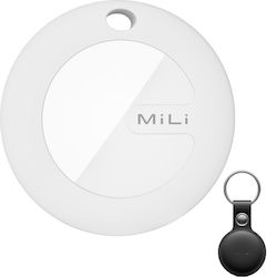 MiLi MiTag Mit Lederhülle Kompatibel mit Apple Find My Schwarz