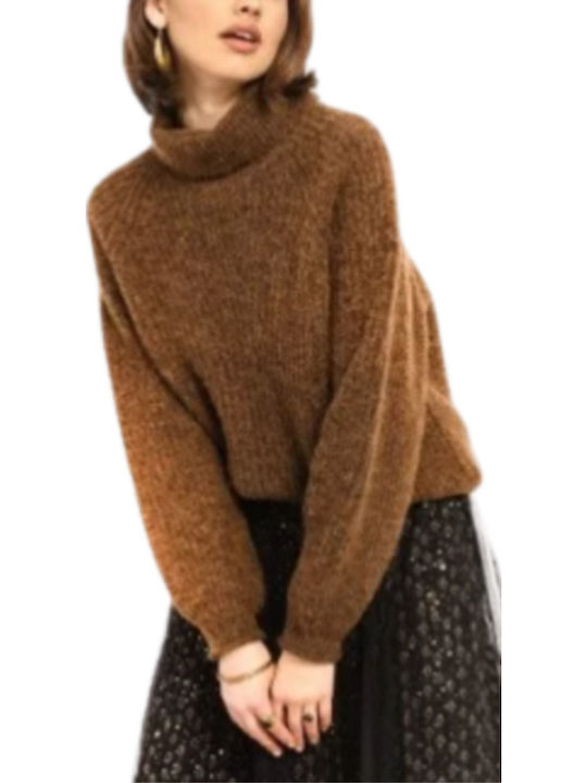 Women's Long Sleeve Sweater Brown
