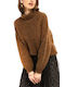 Molly Bracken Women's Long Sleeve Sweater Brown