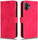 Halterung Ansicht Brieftasche Leder Fuchsie (Nothing Phone 2)