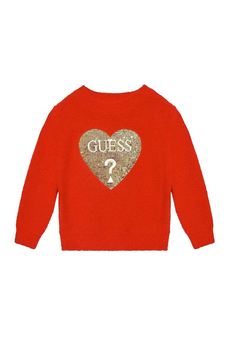 Red hot sale guess sweater