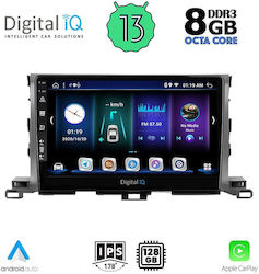 Digital IQ Ηχοσύστημα Αυτοκινήτου για Toyota Highlander 2014-2019 (Bluetooth/USB/WiFi/GPS) με Οθόνη Αφής 10"