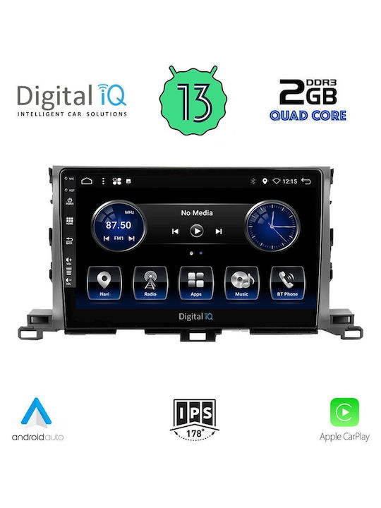 Digital IQ Car Audio System for Toyota Highlander 2014-2019 (Bluetooth/USB/WiFi/GPS) with Touch Screen 10"