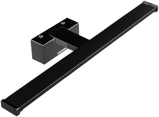 Adeleq Leuchte Badezimmer mit Integrierter LED und Neutralweißes Licht Schwarz 80cm