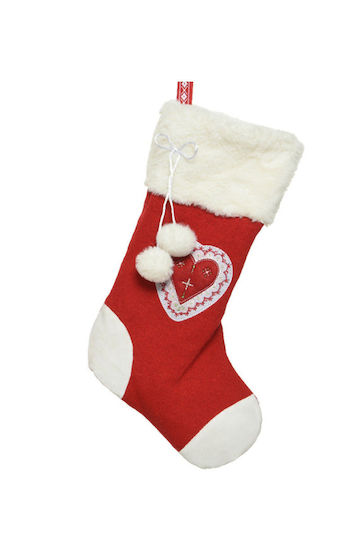 Christmas Decorative Red Socks L45xW26xH1cm