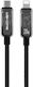 WK LED USB-C to Lightning Cable 20W Μαύρο 1.2m (WK-WDC-181_BLACK)