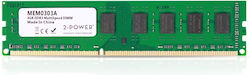 2 Power 4GB DDR3 RAM με Ταχύτητα 1600 για Desktop