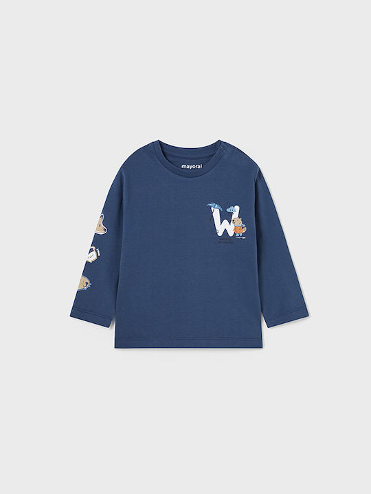 Mayoral Kids Blouse Long Sleeve Blue