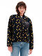Women's Short Lifestyle Jacket Double Sided Waterproof for Winter Black Print / Black