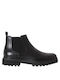 Deri Chelsea-Stiefel Schwarz Herrenstiefel