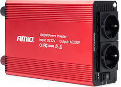 AMiO Инвертор за кола 1000W за 12V DC AMiO Инвертор за кола 1000W за 12V DC