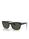 Ray Ban Unisex Sunglasses with Black Plastic Frame and Green Lens RB4428 601/31