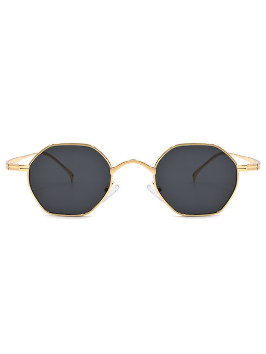 Awear Sunglasses with Gold Metal Frame and Gray Lens
