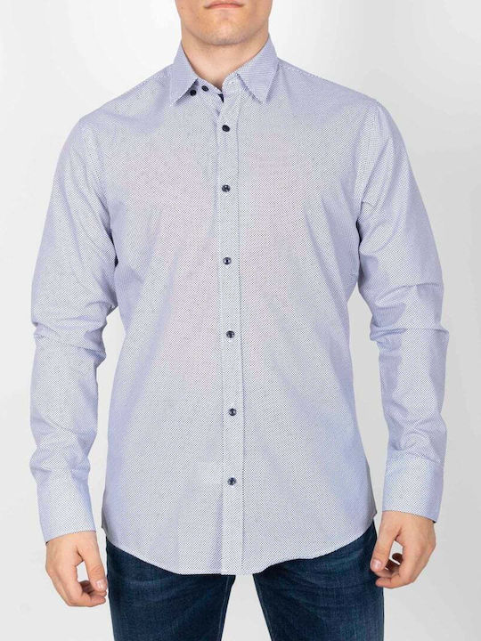 Vittorio Artist Men's Shirt Long Sleeve Cotton Light Blue