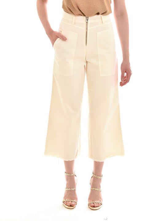 Sac & Co Callista Zip Culottes-cream Blugi pentru femei Bej