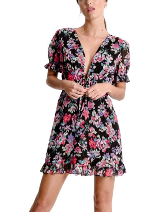 Molly Ladies Woven Dress Summer Mini Dress Black
