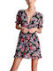 Molly Ladies Woven Dress Summer Mini Dress Black