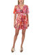 Twenty 29 Dress Women Twenty-29 Summer Mini Dress with Ruffle Red