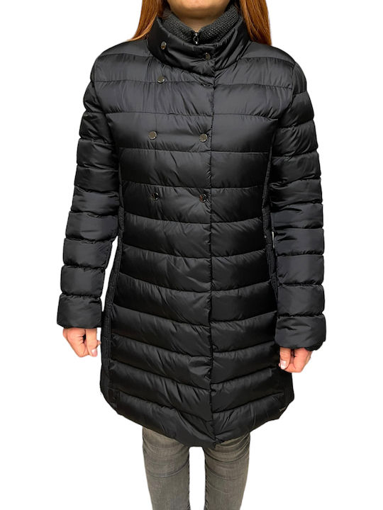 Fergi Women's Long Puffer Jacket for Winter Black