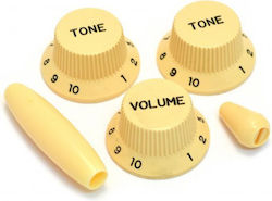 Music Accessories Set Butoane Potențiometre Crem Butoane Potențiometre Eșarfe