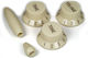 Music Accessories Stratocaster Knob Set Parchment