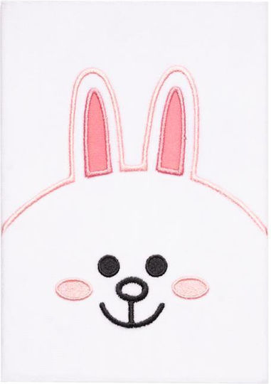 Line Friends Notebook Notebook 160 Sheets A5 with Blank Pages White