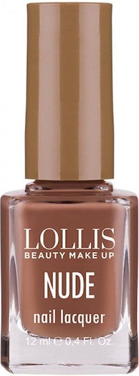 Lollis Beauty Make Up Glossy Βερνίκι Νυχιών Ροζ