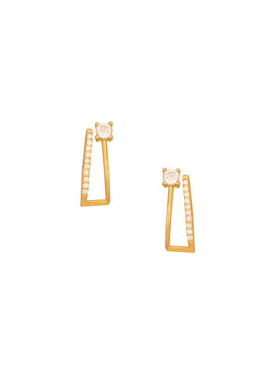 Earrings made of Silver Gold Plated