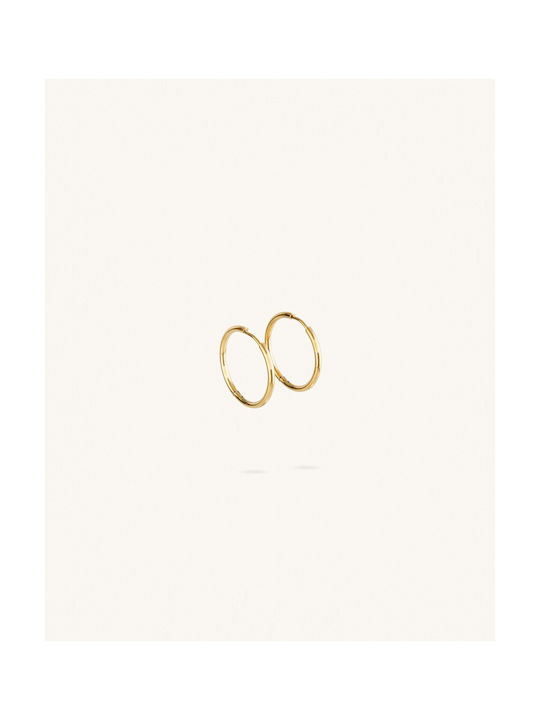 Earrings Hoops made of Steel Gold Plated