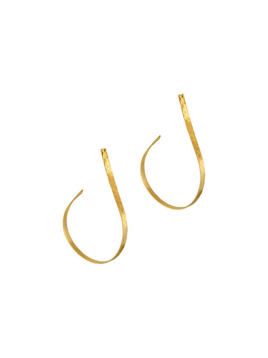 Earrings Hoops Gold Plated