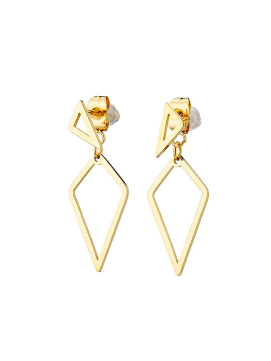 Earrings made of Steel Gold Plated