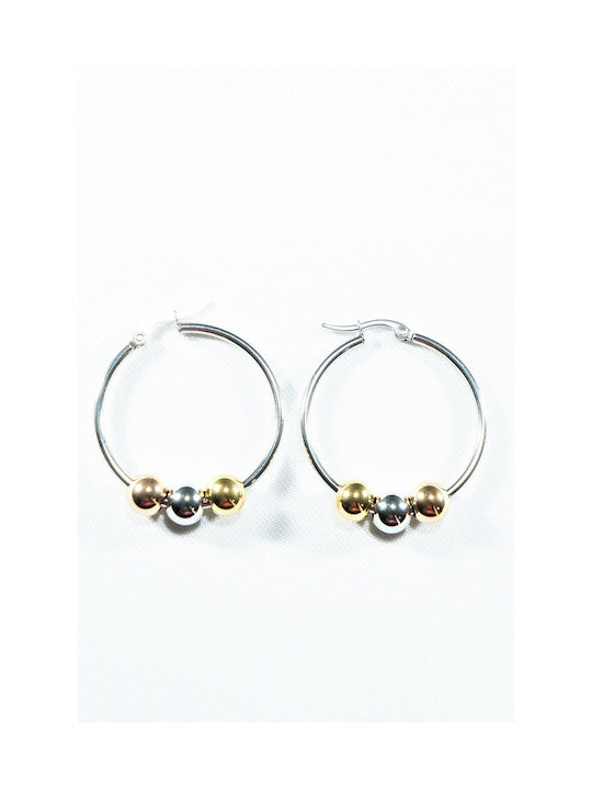 Earrings Hoops made of Steel