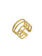 Women's Gold Plated Brass Ring