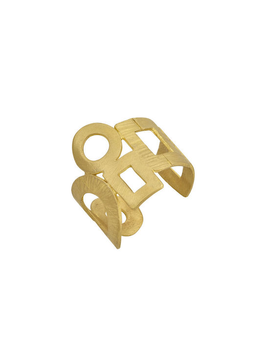 Women's Gold Plated Brass Ring Chevalier