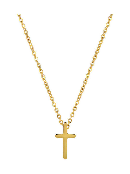 Women's Cross from Steel with Chain
