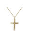 Damen Gold Kreuz 9K mit Kette