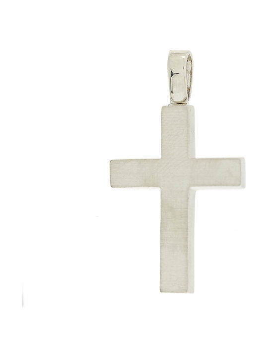 White Gold Cross 14K