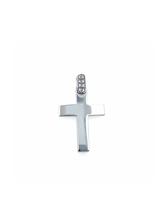 White Gold Cross 14K