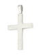 White Gold Cross 14K