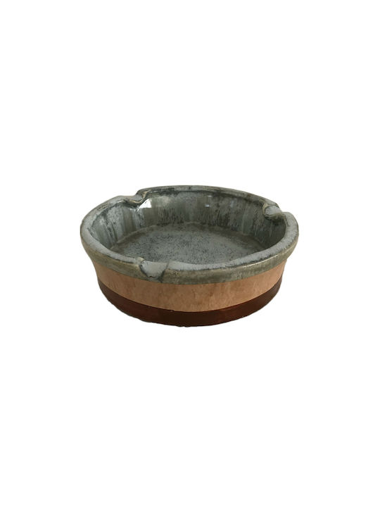 ForHome Ceramic Cigarette Ashtray Brown